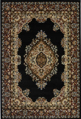 The Rugs Maestro Traditional Black Rug 4470 B11