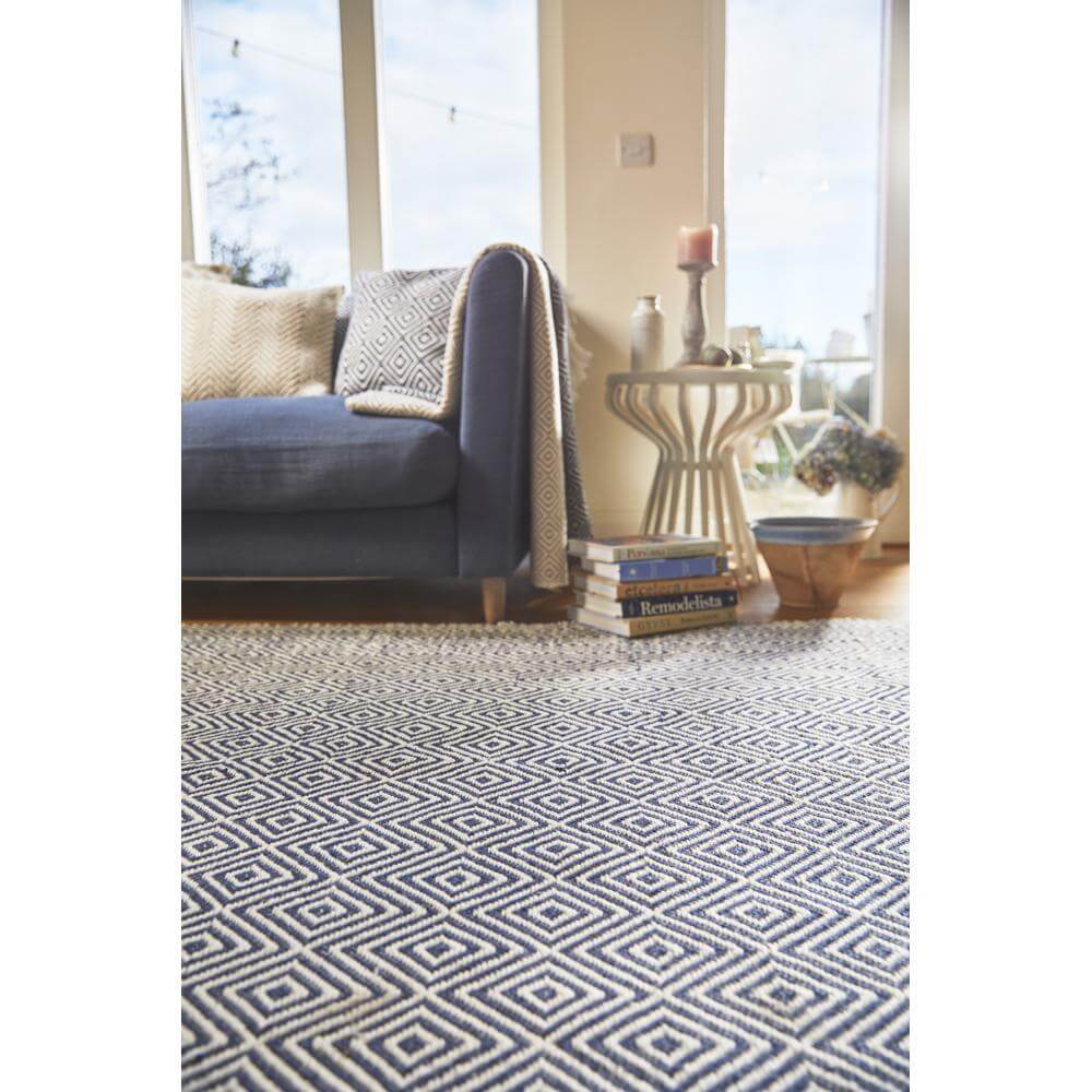 The Rugs - Diamond Navy Hand-woven Rug