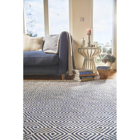 The Rugs - Diamond Navy Hand-woven Rug
