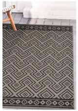 County Geo Grey Indoor‑Outdoor Rug by The Rugs