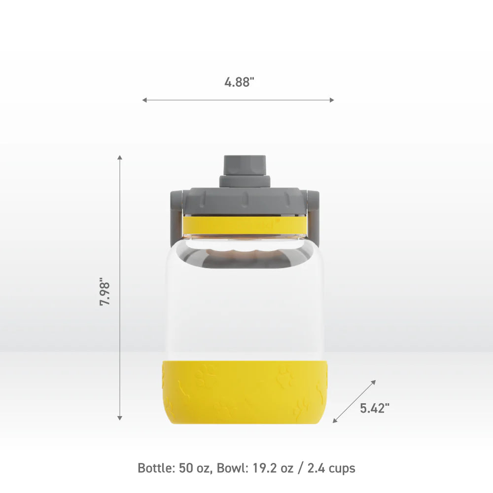 Asobu The Barkley Tritan Bottle, Mustard, 50 oz