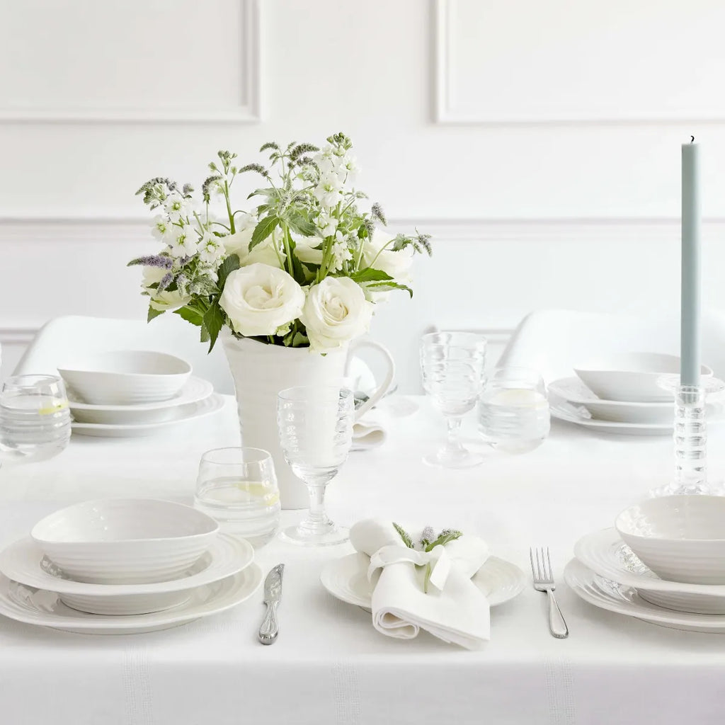 Portmeirion Sophie Conran Porcelain Dinner Set, 12 Piece, White