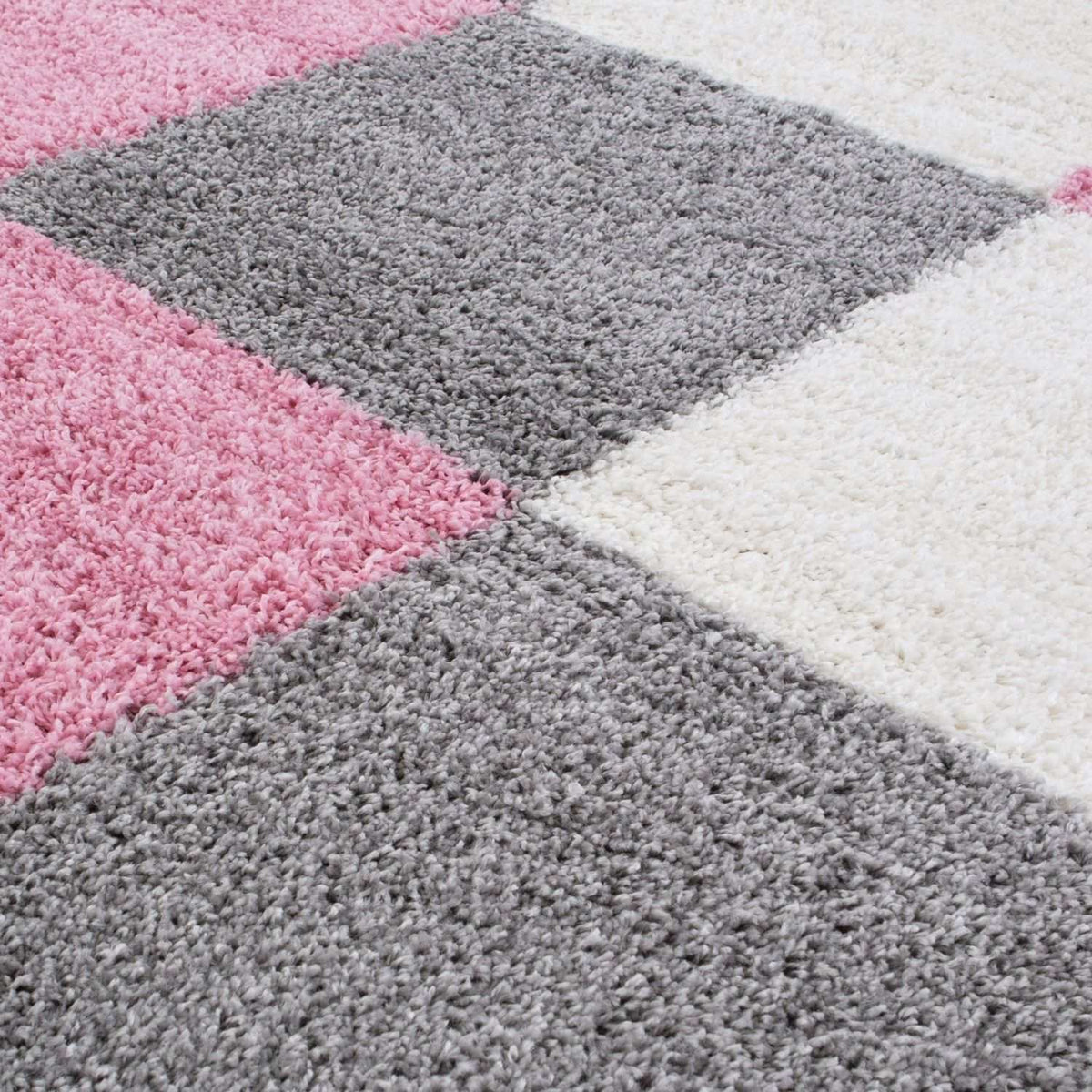 The Rugs Myshaggy Geometric Pink Rug