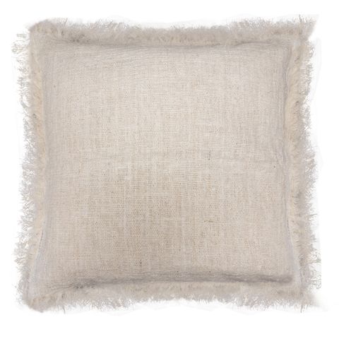 HatiNest Linen Handmade Cushion Cover 45x45cm with Fringe