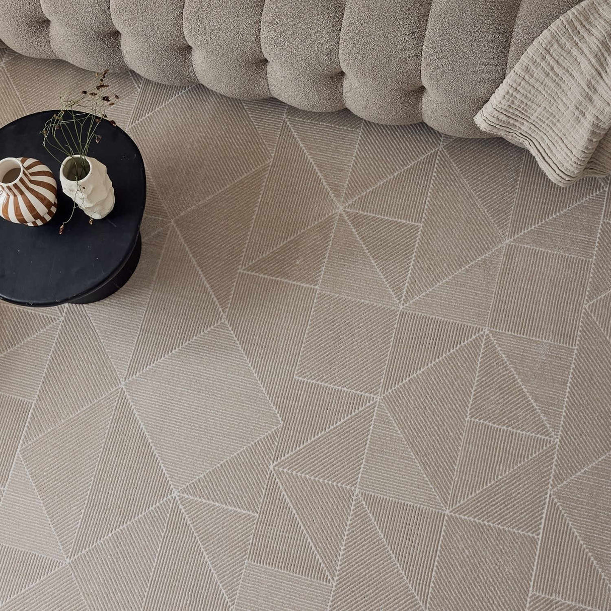 Carmel Beige Rug Abstract 6000 by The Rugs