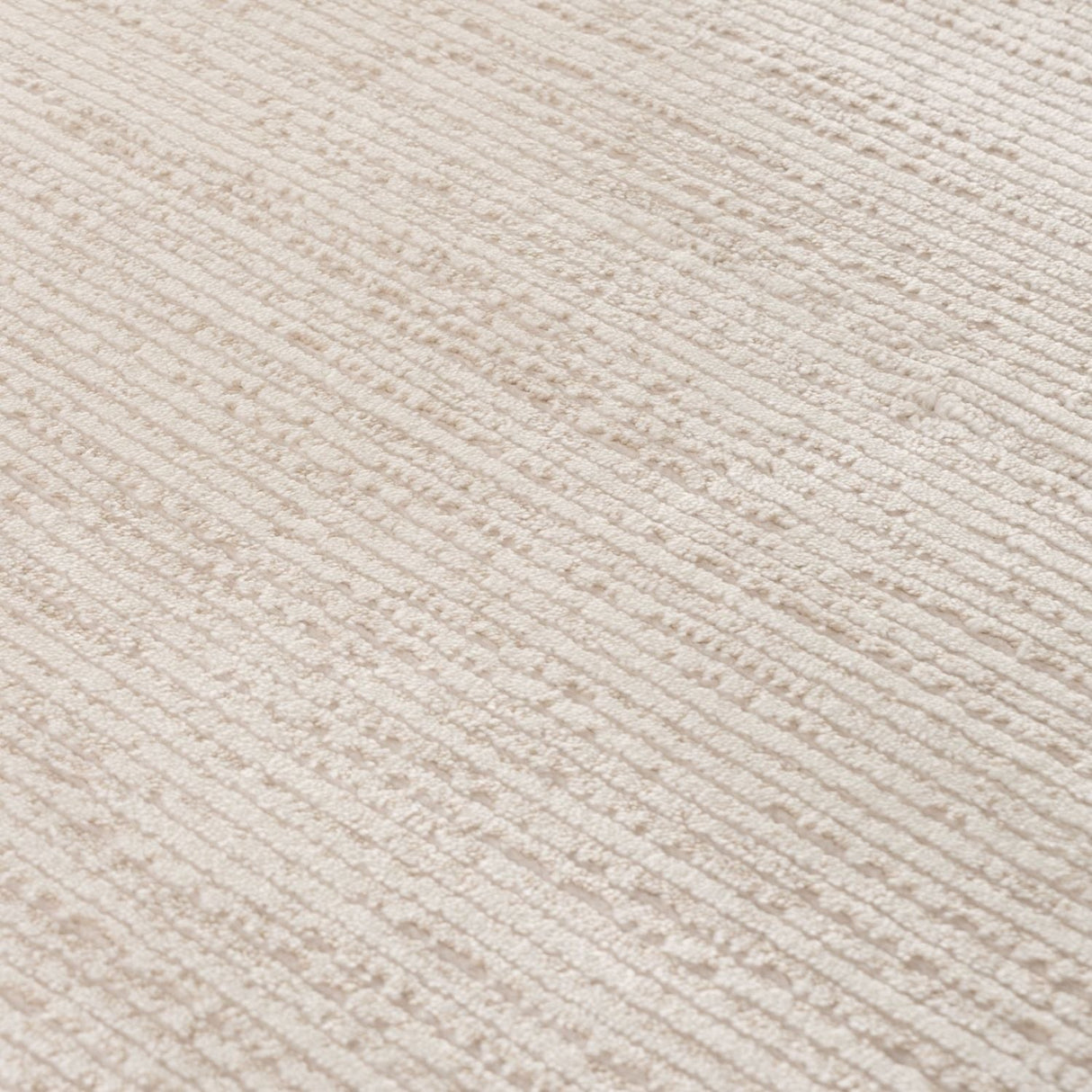 Carmel Cream-Beige Striped Rug 6010 by The Rugs