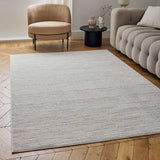 Carmel Cream-Beige Striped Rug 6010 by The Rugs