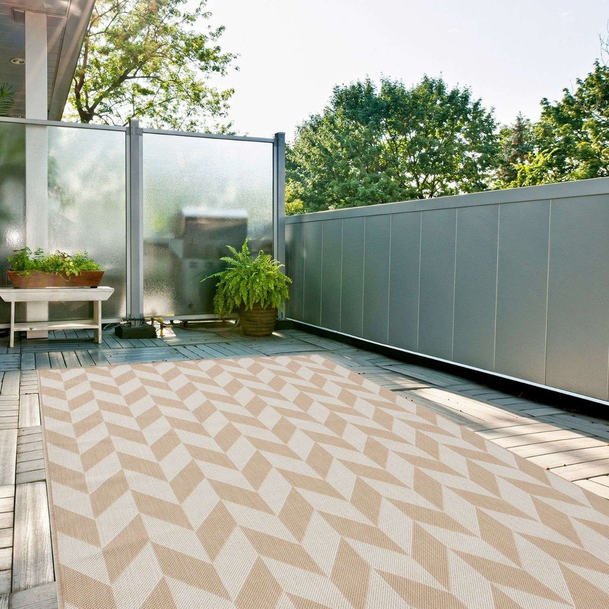 Ecology Outdoor Rug Beige 600BE by The Rugs