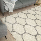 The Rugs - Moroccan Ivory Shaggy Rug | 600
