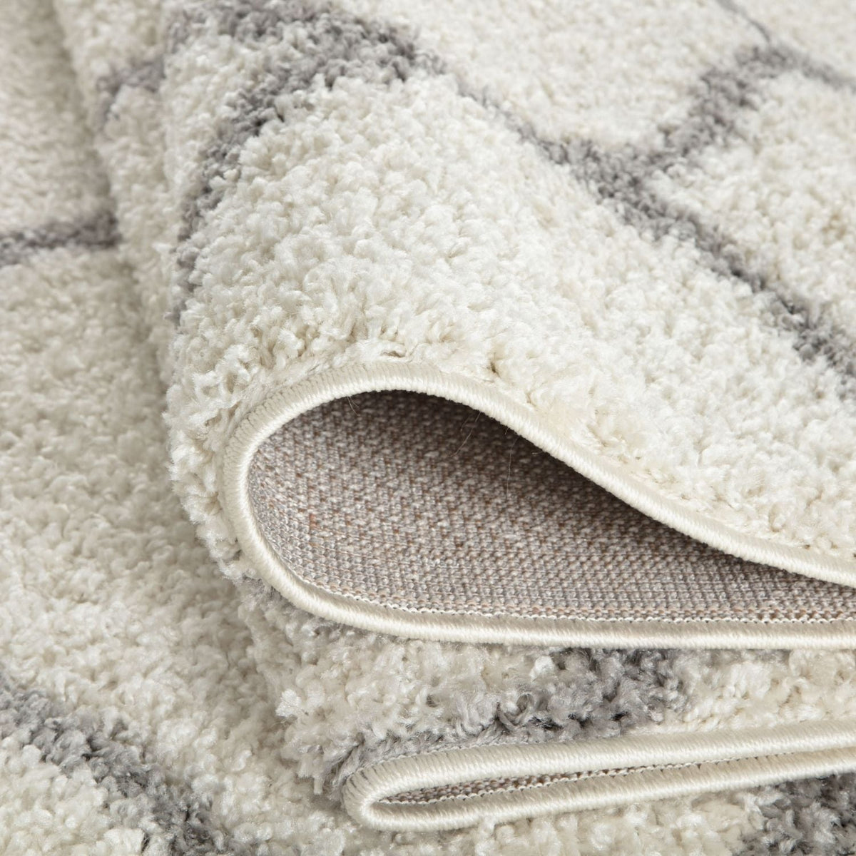 The Rugs - Moroccan Ivory Shaggy Rug | 600
