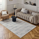 The Rugs Carmel Cream‑Blue Abstract Rug 6030