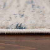 The Rugs Carmel Cream‑Blue Abstract Rug 6030