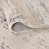 The Rugs Carmel Cream‑Blue Abstract Rug 6030