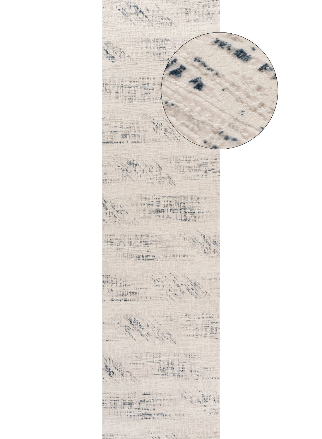 The Rugs Carmel Cream‑Blue Abstract Rug 6030