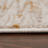 Carmel Cream‑Gold Abstract Rug 6030 by The Rugs
