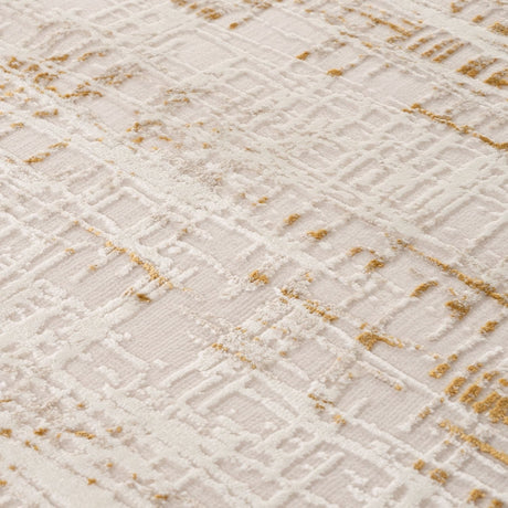 Carmel Cream‑Gold Abstract Rug 6030 by The Rugs
