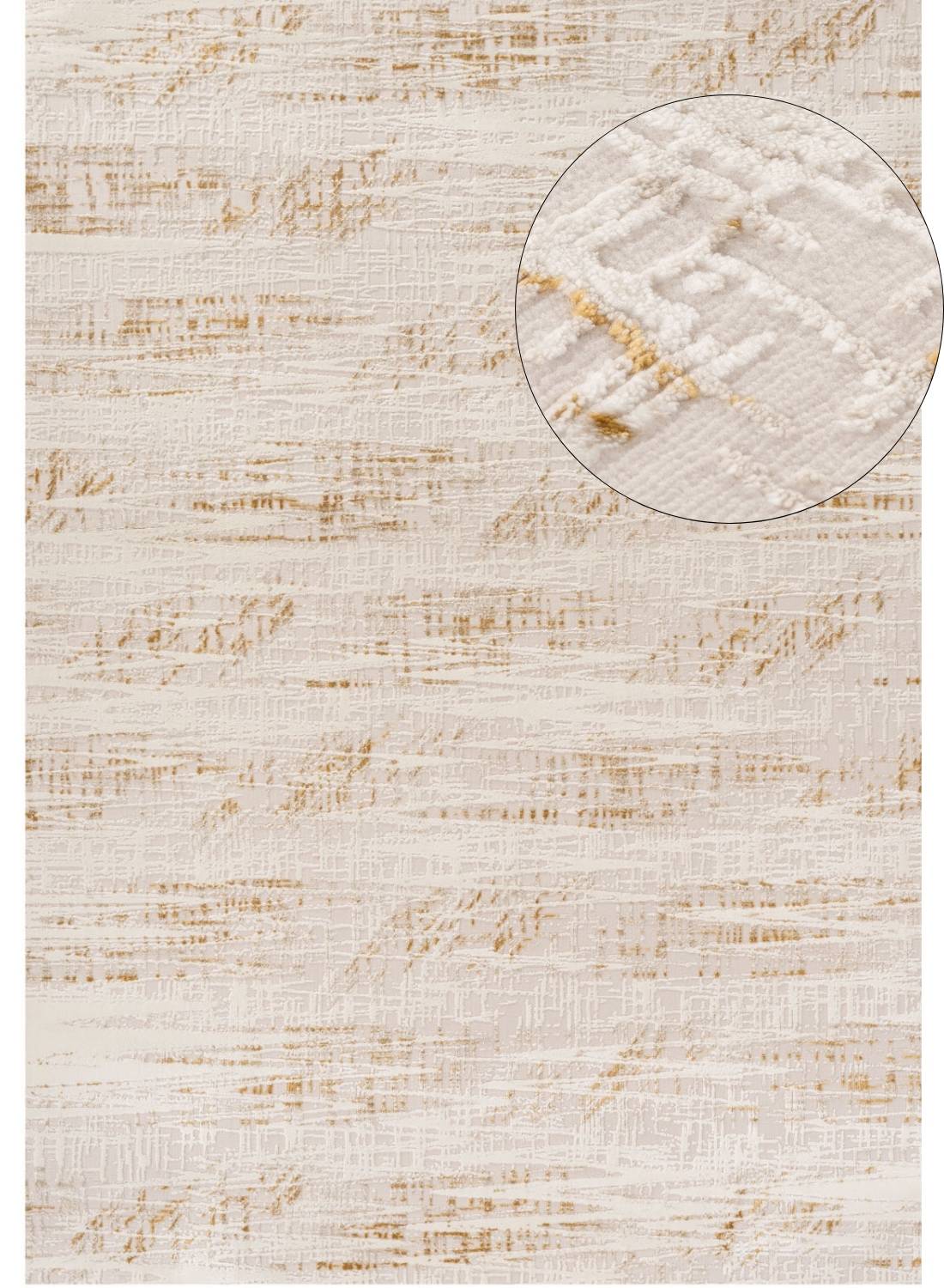 Carmel Cream‑Gold Abstract Rug 6030 by The Rugs