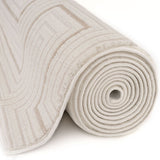 Carmel Cream-Beige Geometric Rug 6040 | The Rugs