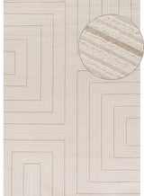 Carmel Cream-Beige Geometric Rug 6040 | The Rugs