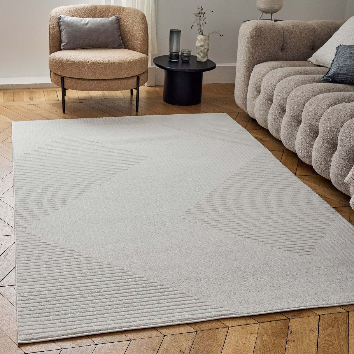 Carmel Cream Geometric | The Rugs
