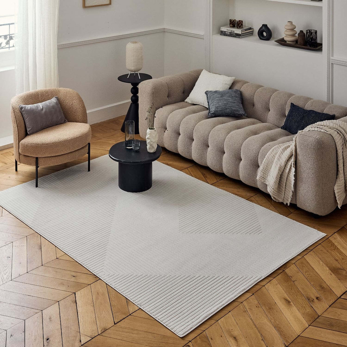 Carmel Cream Geometric | The Rugs