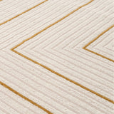 Carmel Cream-Gold Geometric Rug 6040 | The Rugs