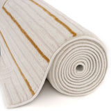 Carmel Cream-Gold Geometric Rug 6040 | The Rugs
