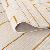 Carmel Cream-Gold Geometric Rug 6040 | The Rugs