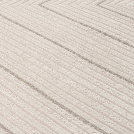 The Rugs Carmel Cream‑Grey Geometric Rug 6040
