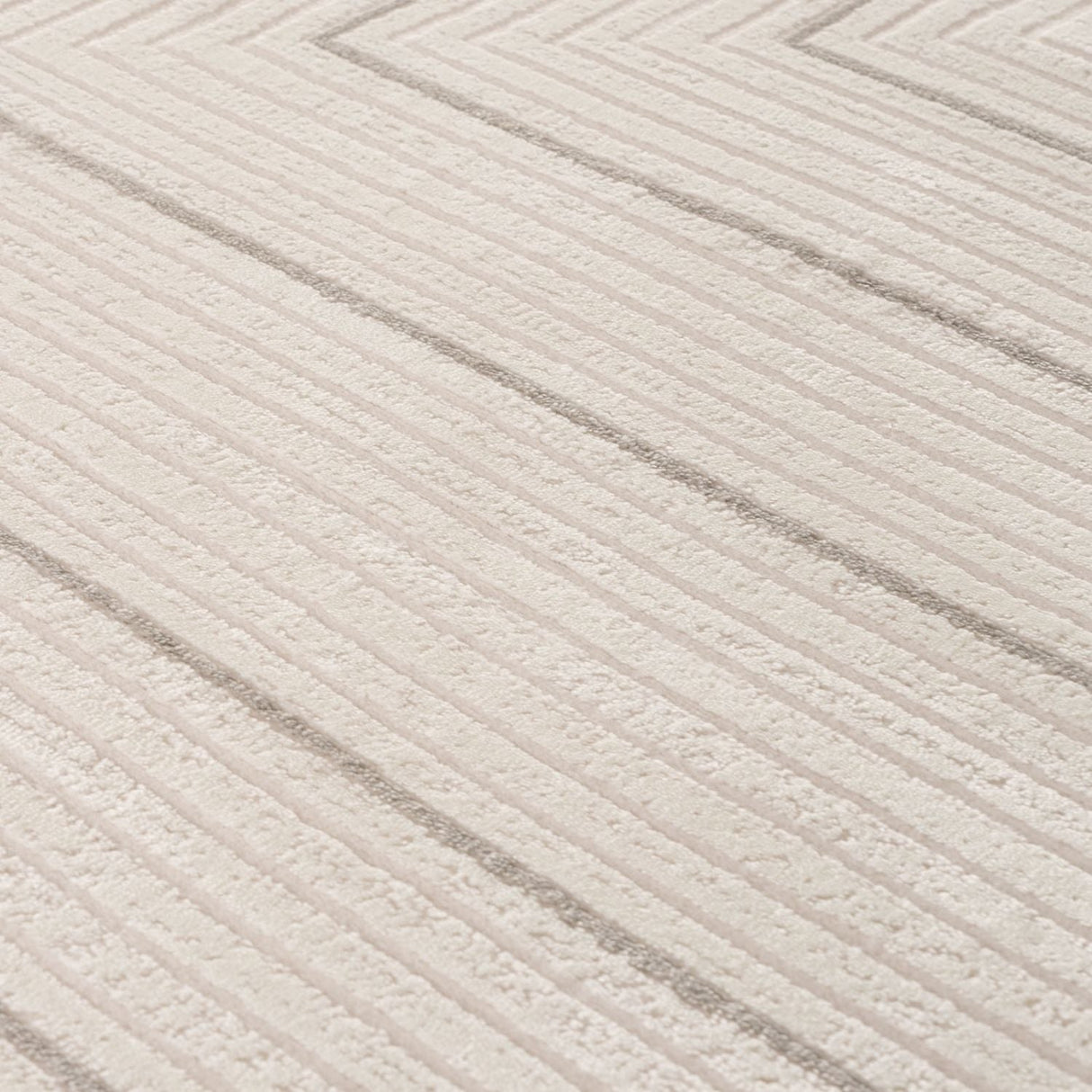 The Rugs Carmel Cream‑Grey Geometric Rug 6040