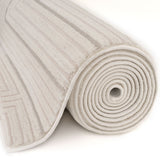 The Rugs Carmel Cream‑Grey Geometric Rug 6040
