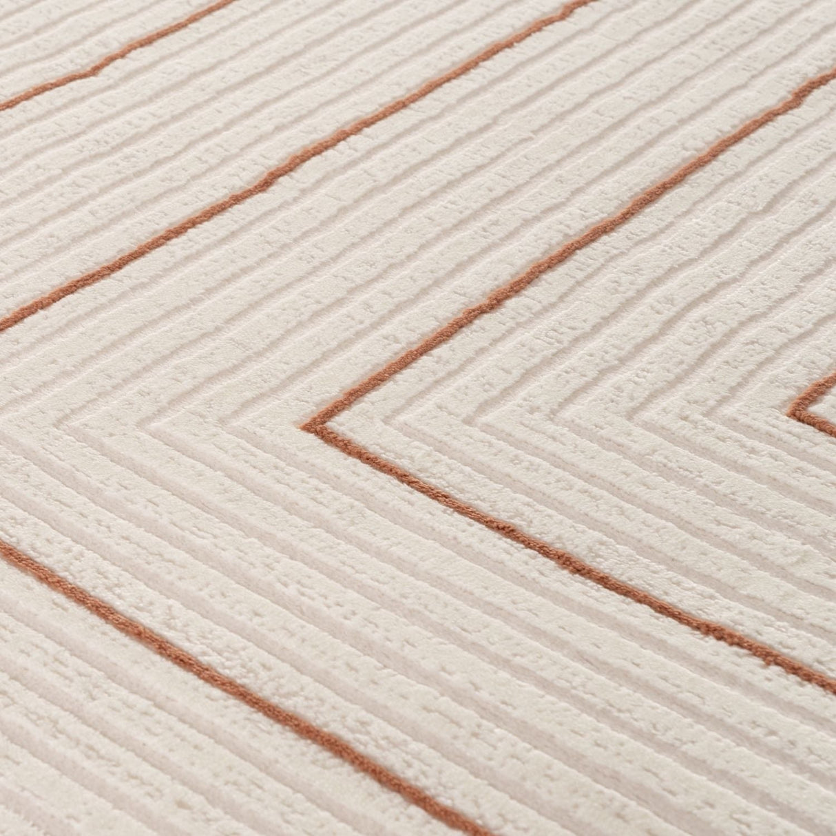The Rugs Carmel Cream-Terra Geometric Rug 6040