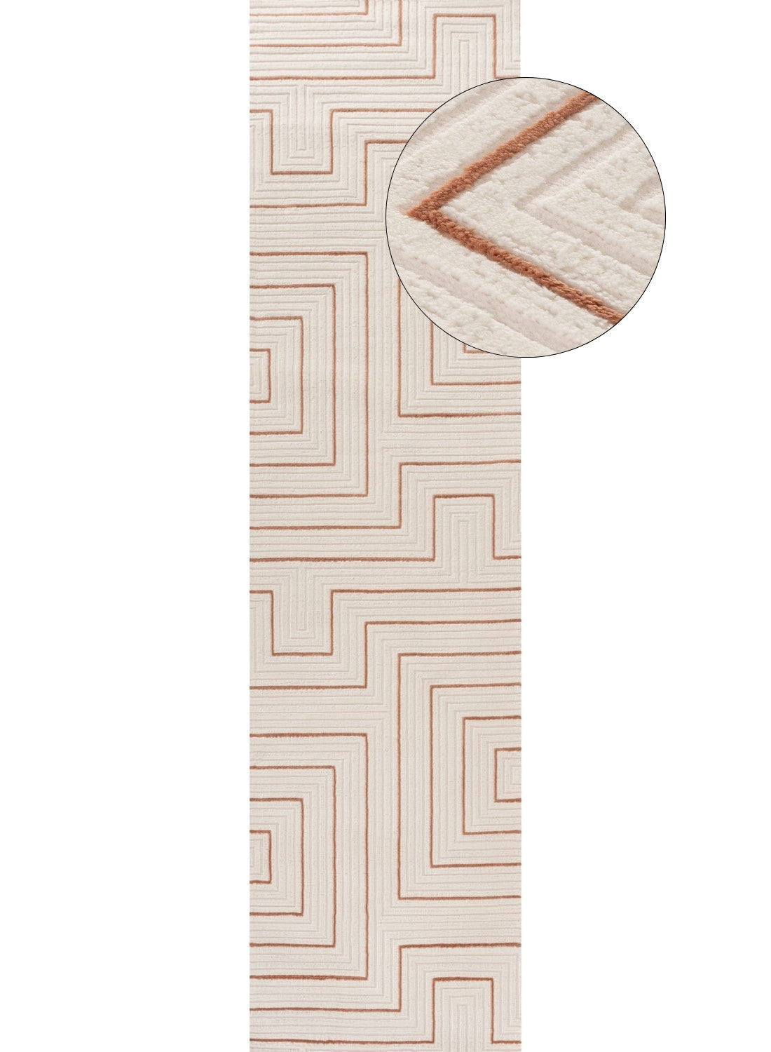 The Rugs Carmel Cream-Terra Geometric Rug 6040