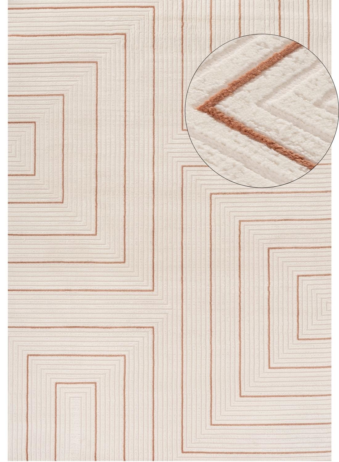 The Rugs Carmel Cream-Terra Geometric Rug 6040