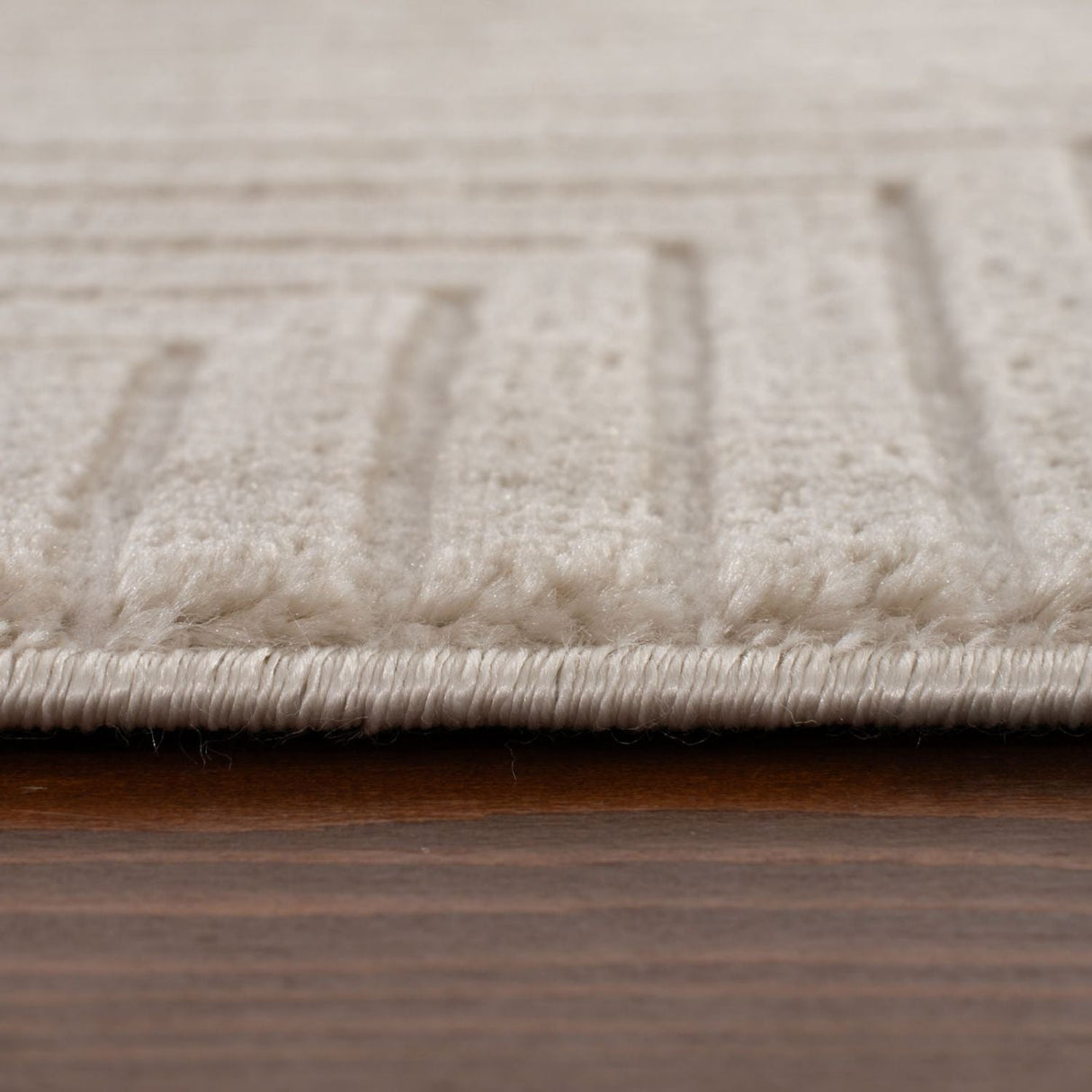 Carmel Beige-Cream Geometric Rug | 6050
