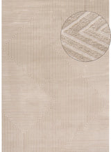 Carmel Beige-Cream Geometric Rug | 6050
