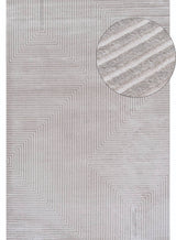 Carmel Grey-Cream Geometric Rug | 6050