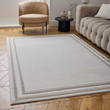 Carmel Cream‑Beige Bordered Rug 6060 from The Rugs