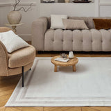 Carmel Cream‑Beige Bordered Rug 6060 from The Rugs