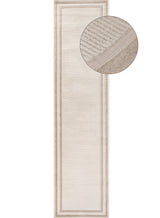 Carmel Cream‑Beige Bordered Rug 6060 from The Rugs