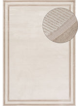 Carmel Cream‑Beige Bordered Rug 6060 from The Rugs