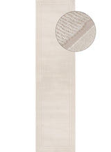 Carmel Cream Bordered Rug | 6060 - Plush 10mm pile