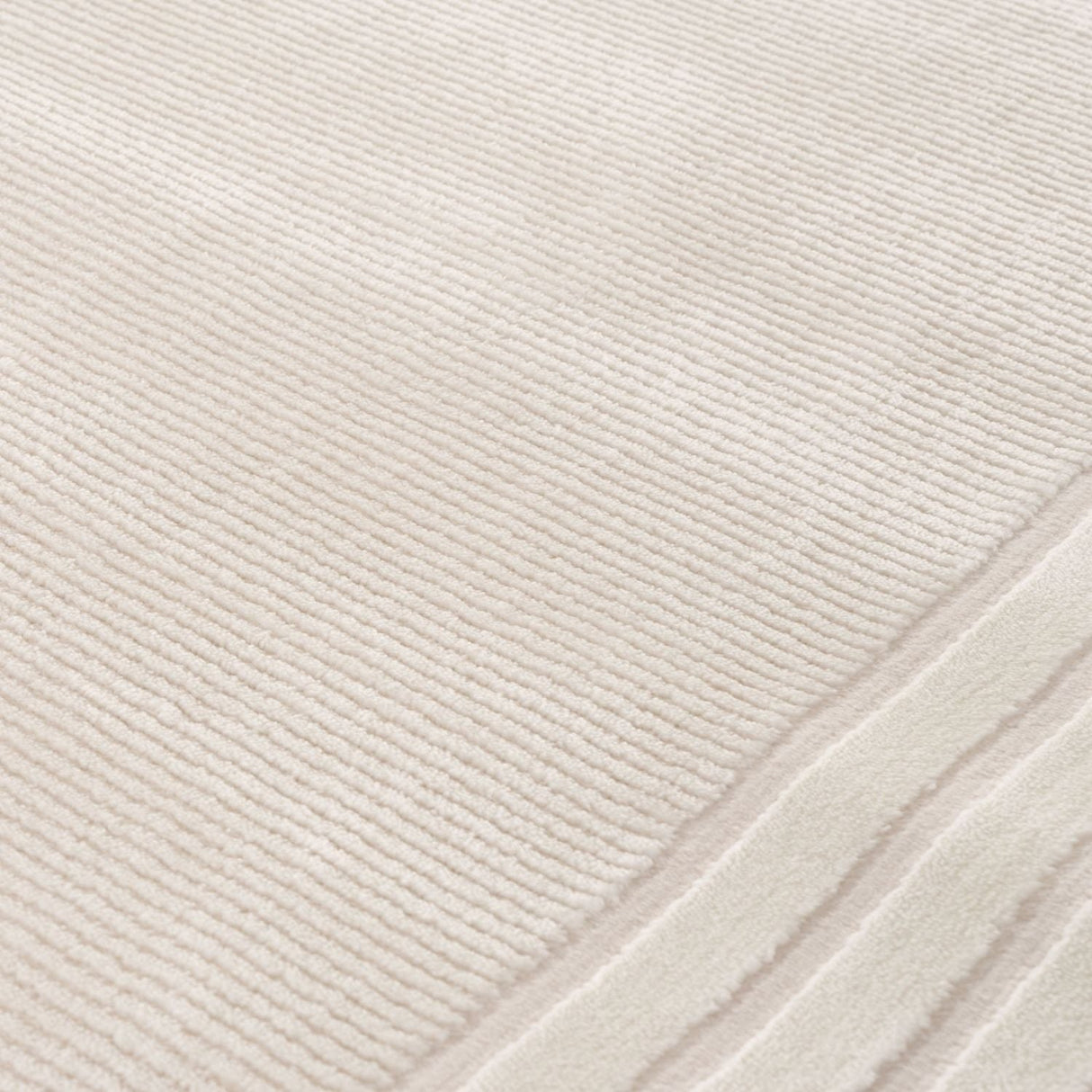 Carmel Cream Bordered Rug | 6060 - Plush 10mm pile