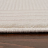 Carmel Cream Bordered Rug | 6060 - Plush 10mm pile