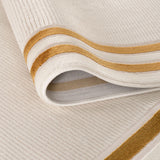 Carmel Cream-Gold Bordered Rug 6060 by The Rugs