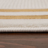Carmel Cream-Gold Bordered Rug 6060 by The Rugs