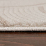 The Rugs Carmel Cream-Beige Geometric Rug 6070