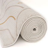 Carmel Cream-Gold Geometric Rug | 6070