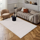 Carmel Cream‑Blue Dots Soft Indoor Floor Rug