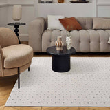 Carmel Cream‑Blue Dots Soft Indoor Floor Rug